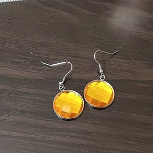 Karolejean  Gold or Purple dangle Earrings.